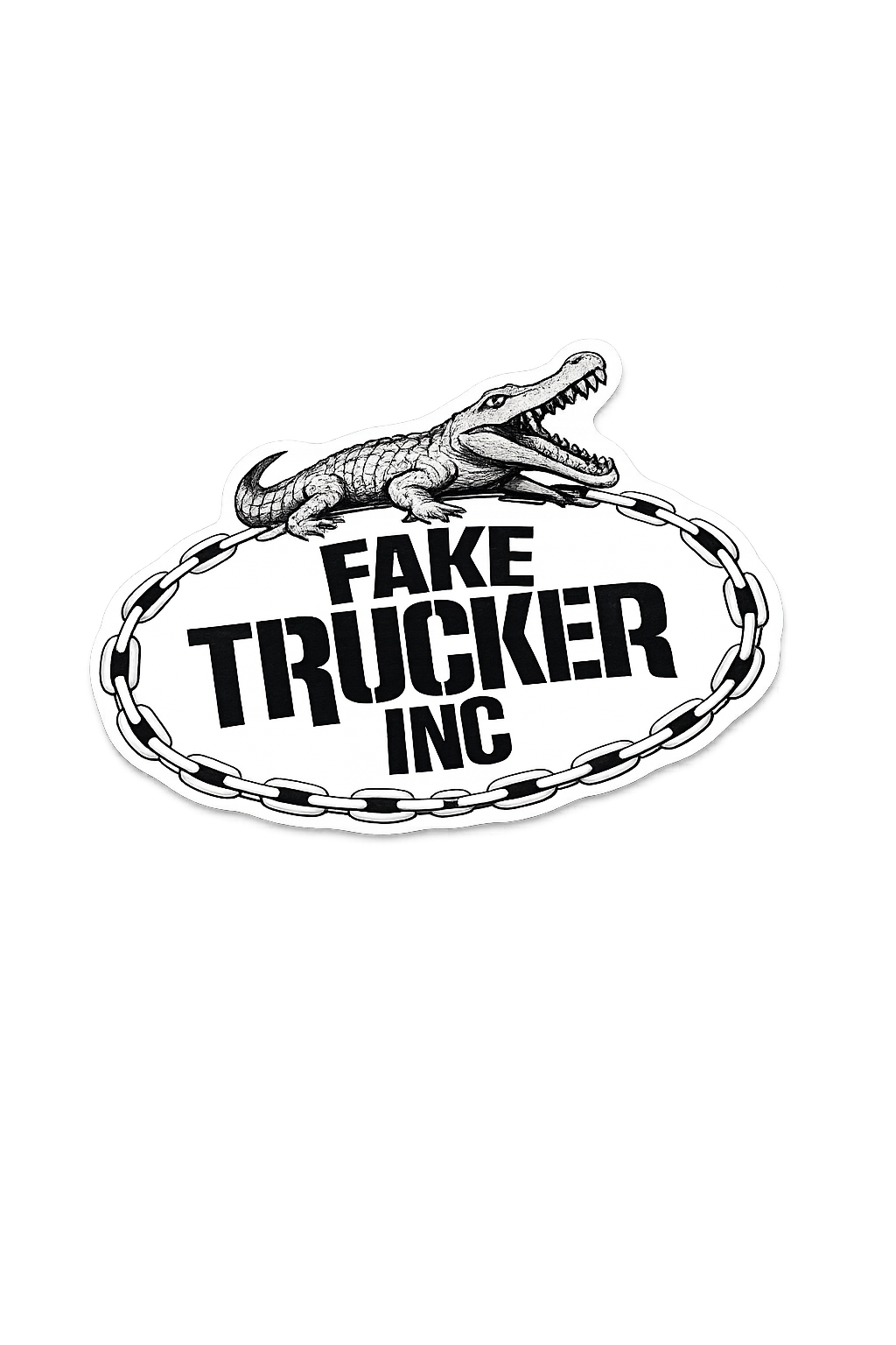"Fake Trucker" 3" Vinyl Sticker