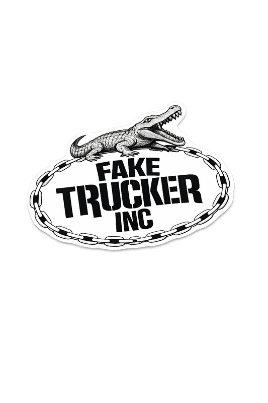 "Fake Trucker" 3" Vinyl Sticker